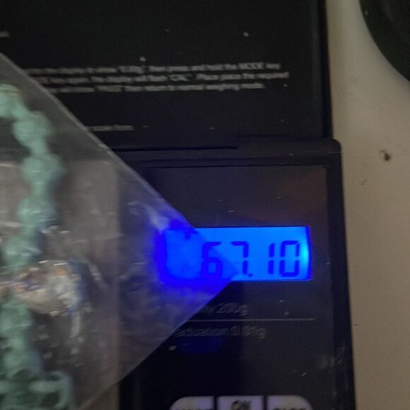 17” Gem Stone King turquoise tone Howlite beaded & Austrian crystal necklace - Picture 13 of 13